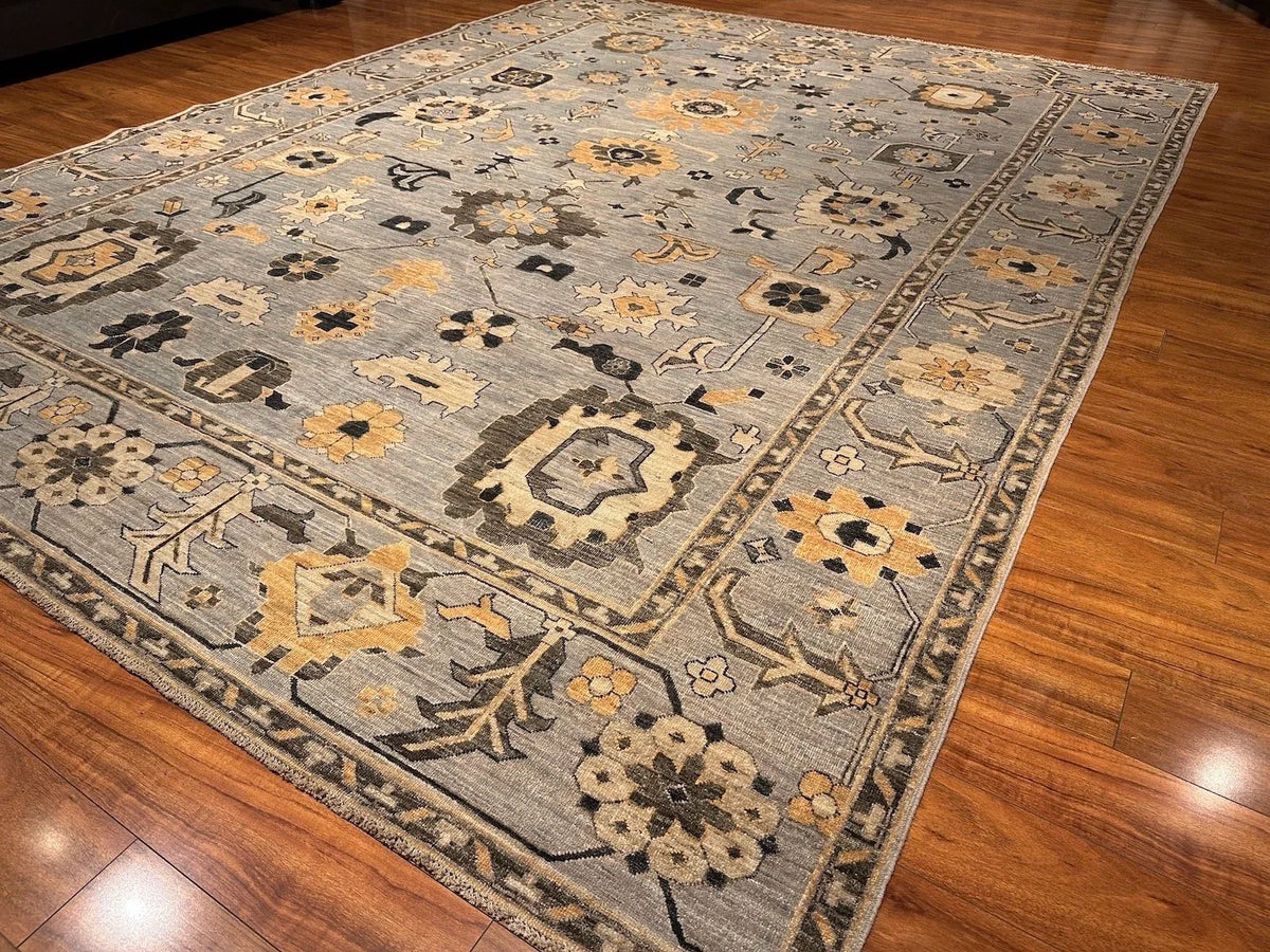 9'2"x11'9" Oushak, Tribal