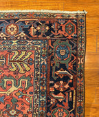 7'4"x9'4" Heriz, Antique