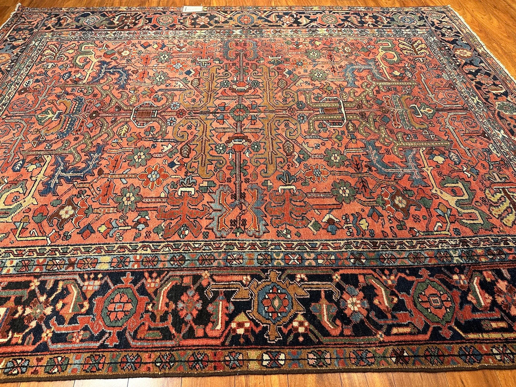 7'4"x9'4" Heriz, Antique
