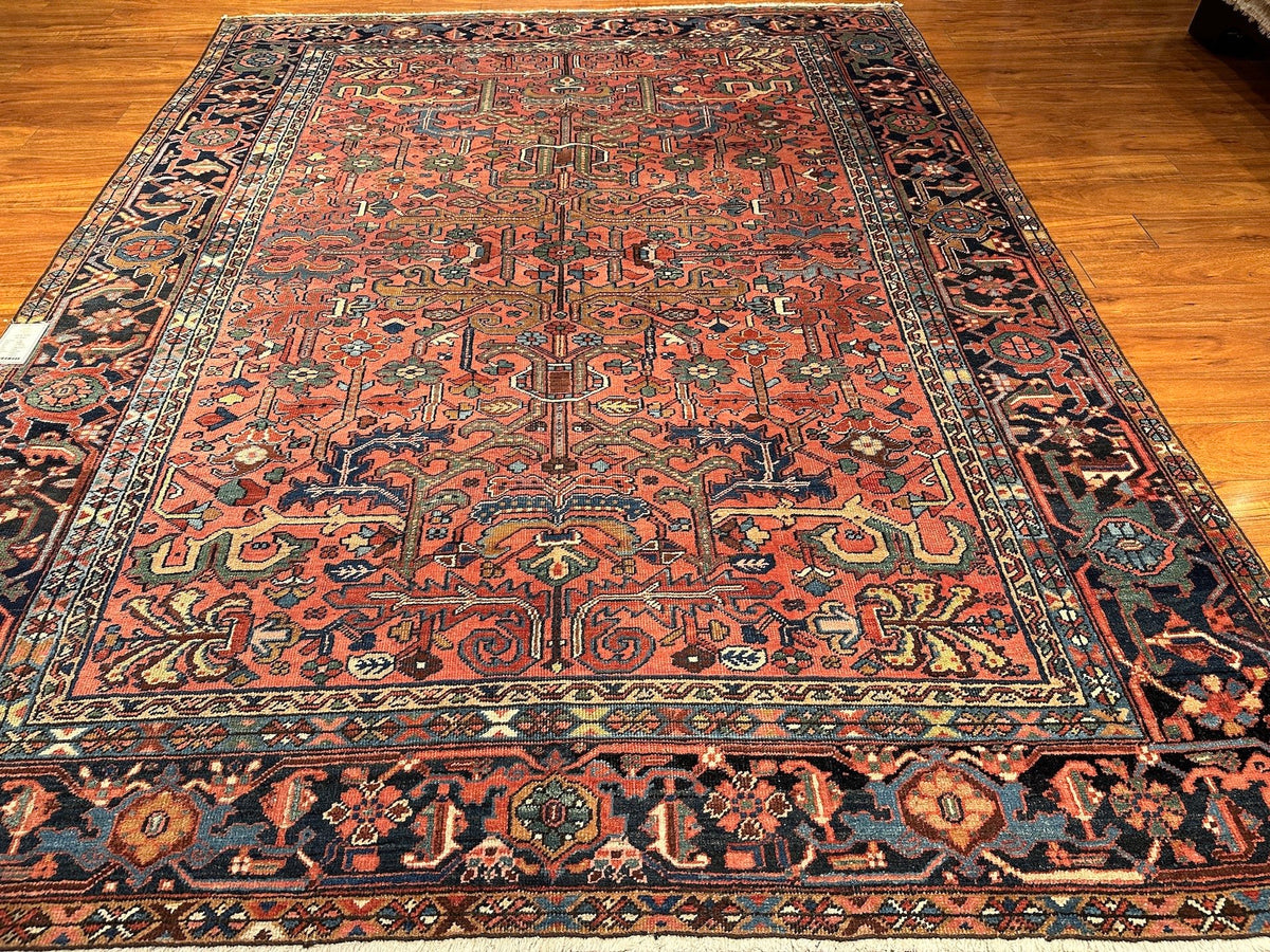 7'4"x9'4" Heriz, Antique