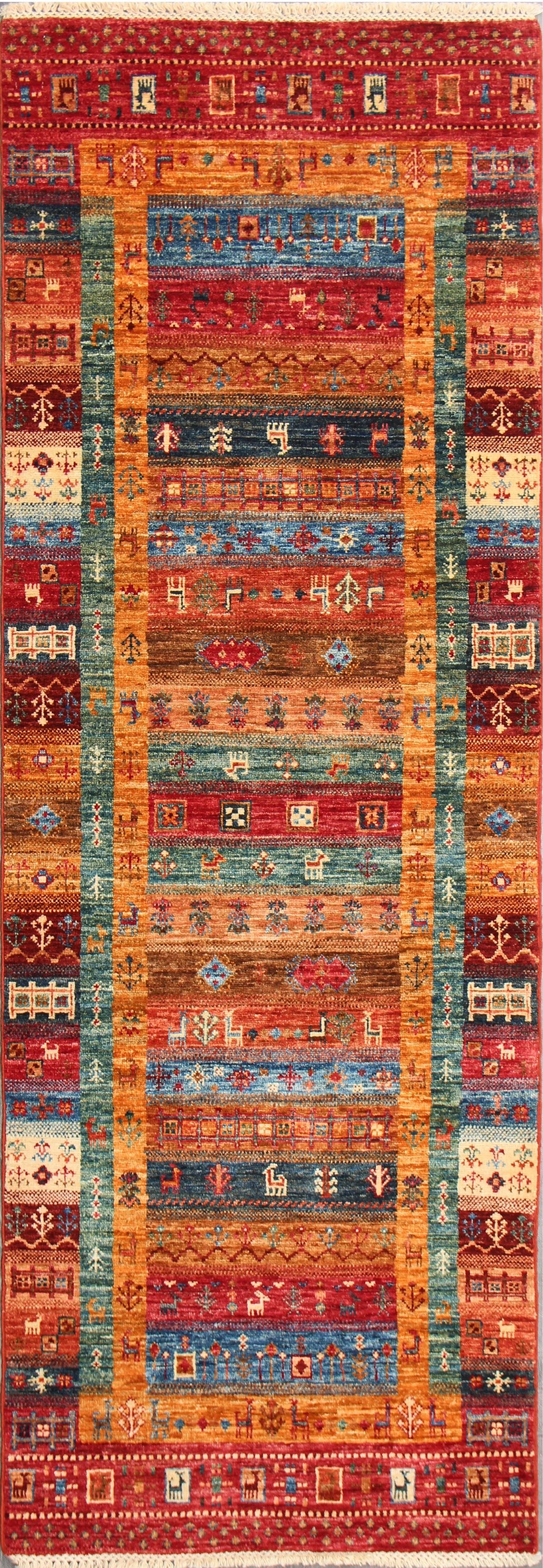 Runner Gabbeh Persian Traditional Rug