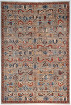 6x9 Qashqaii Afghan Tribal Rug