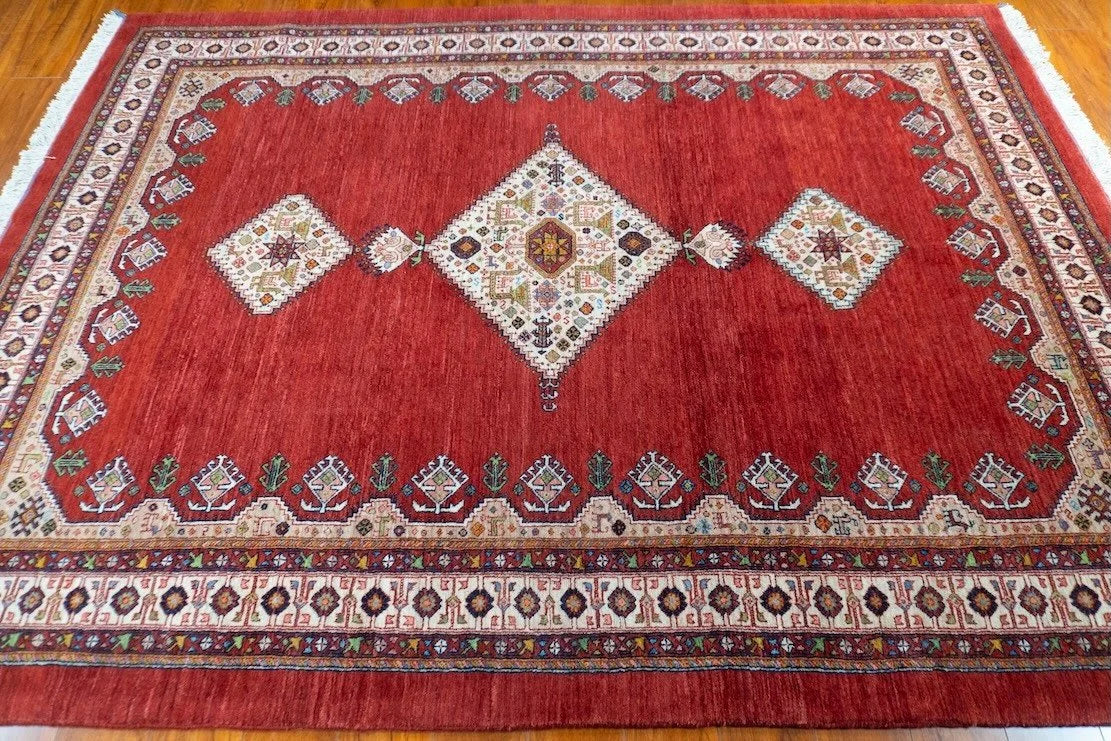 6'2"x8'3" Qashqaii, Tribal