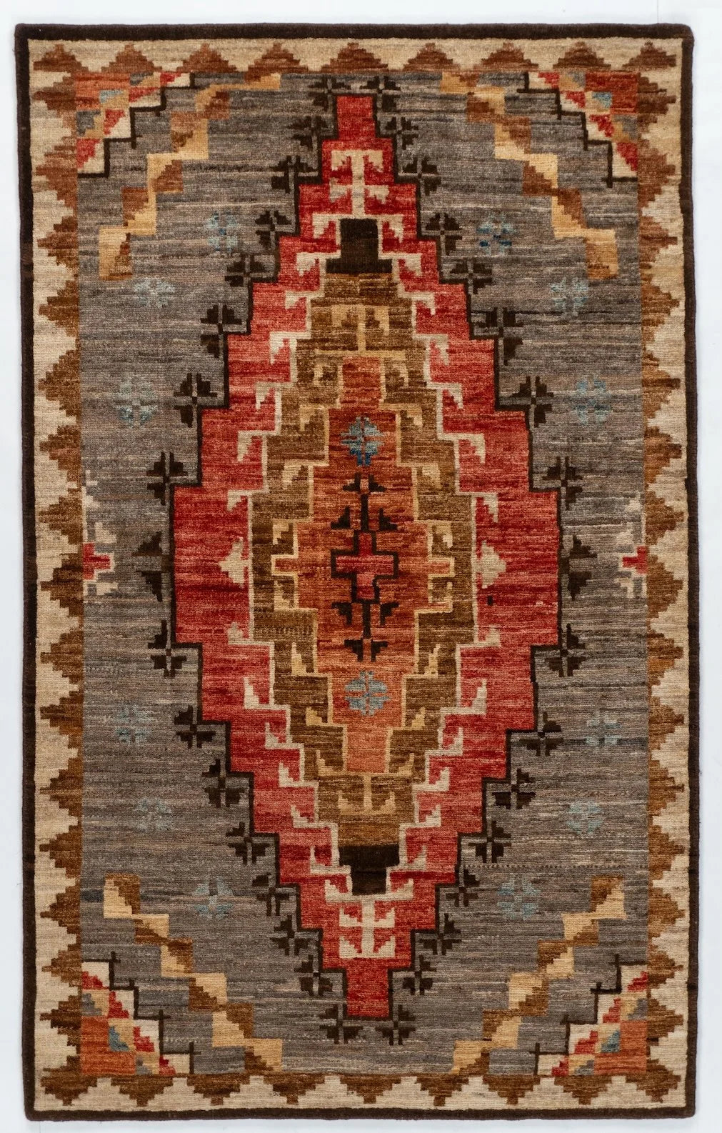 3x5 Southwestern Afghan Tribal Rug