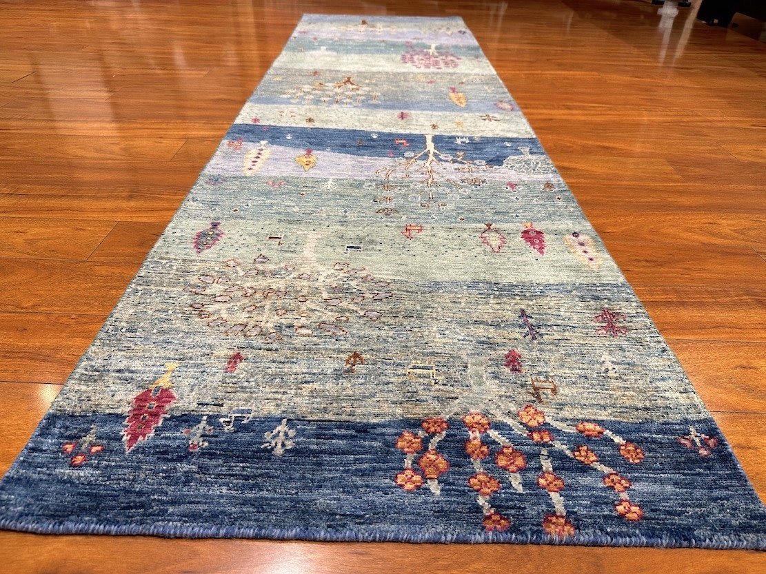 2'8"x9'3" Luri Gabbeh, Tribal