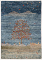 4x6 Gabbeh Afghan Tribal Rug