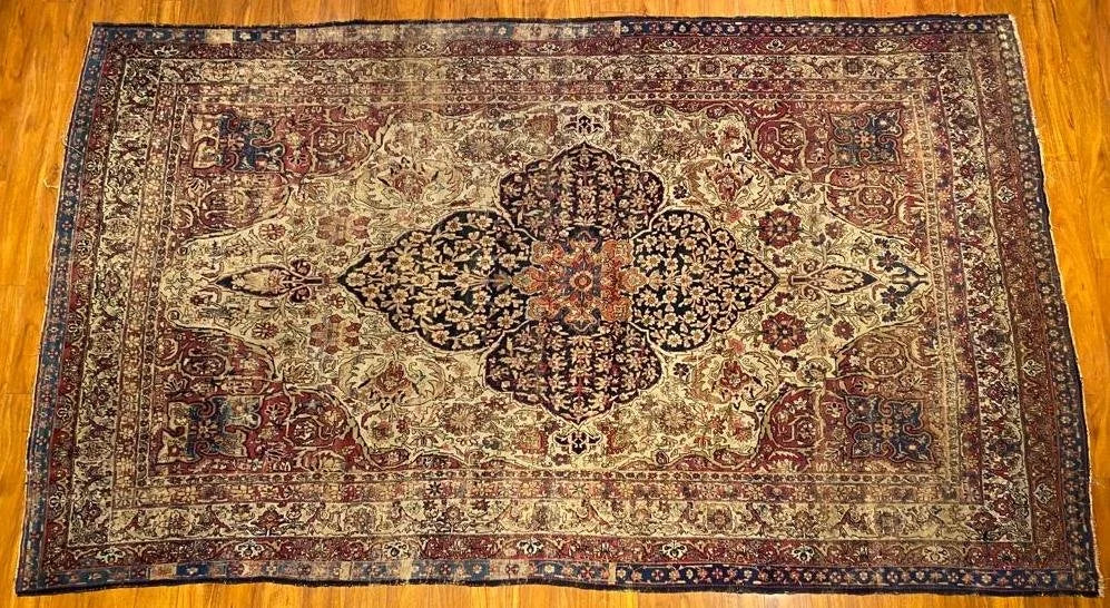 7'4"x12'5" Kerman, Antique