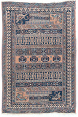 3'3"x5' Soumak, Antique