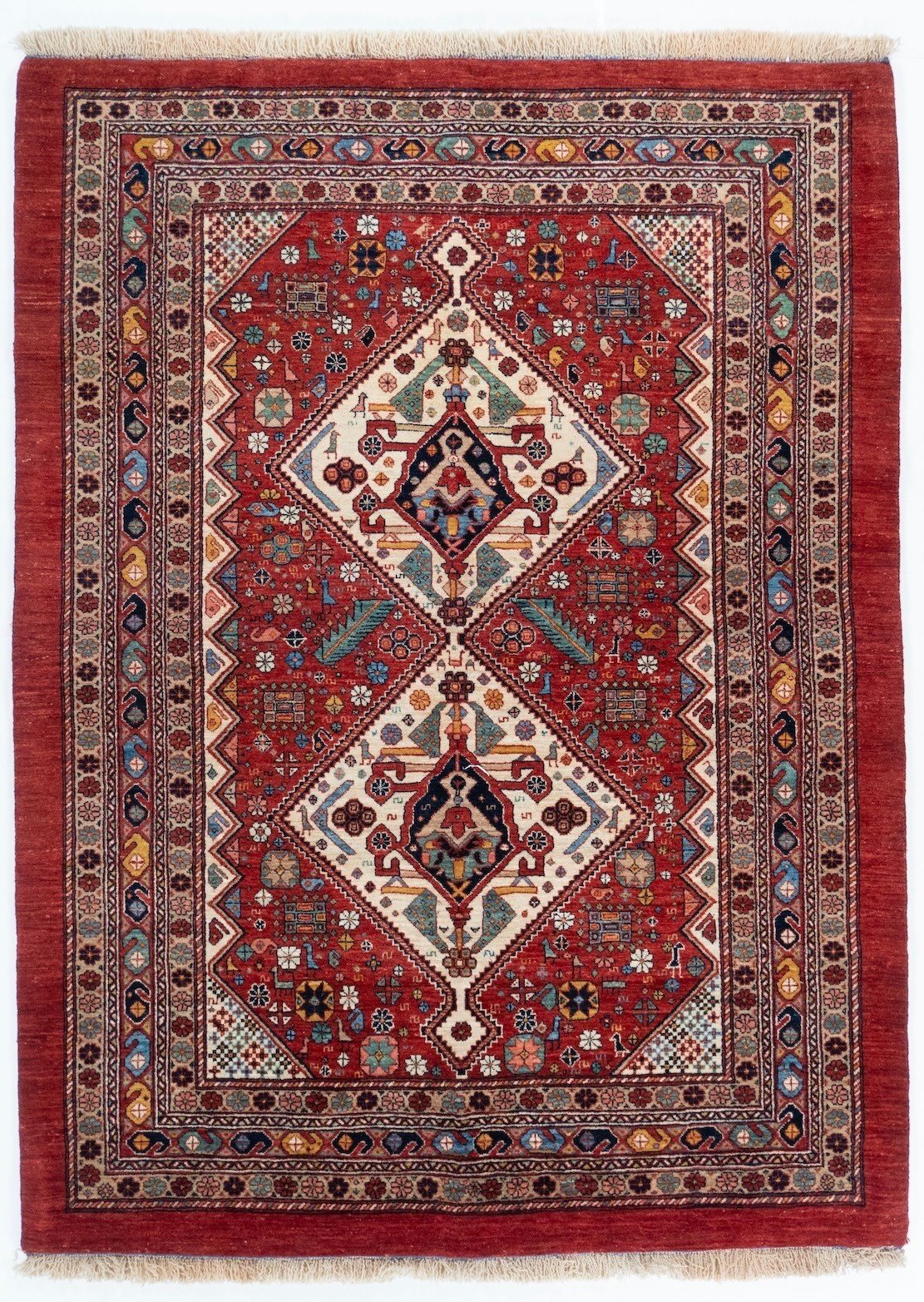 5x7 Qashqaii Persian Tribal Rug