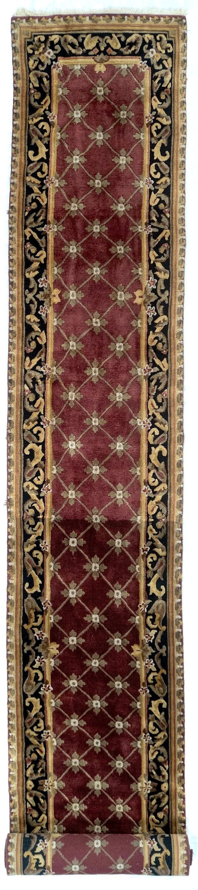 Runner Aubusson Indian Traditional Rug