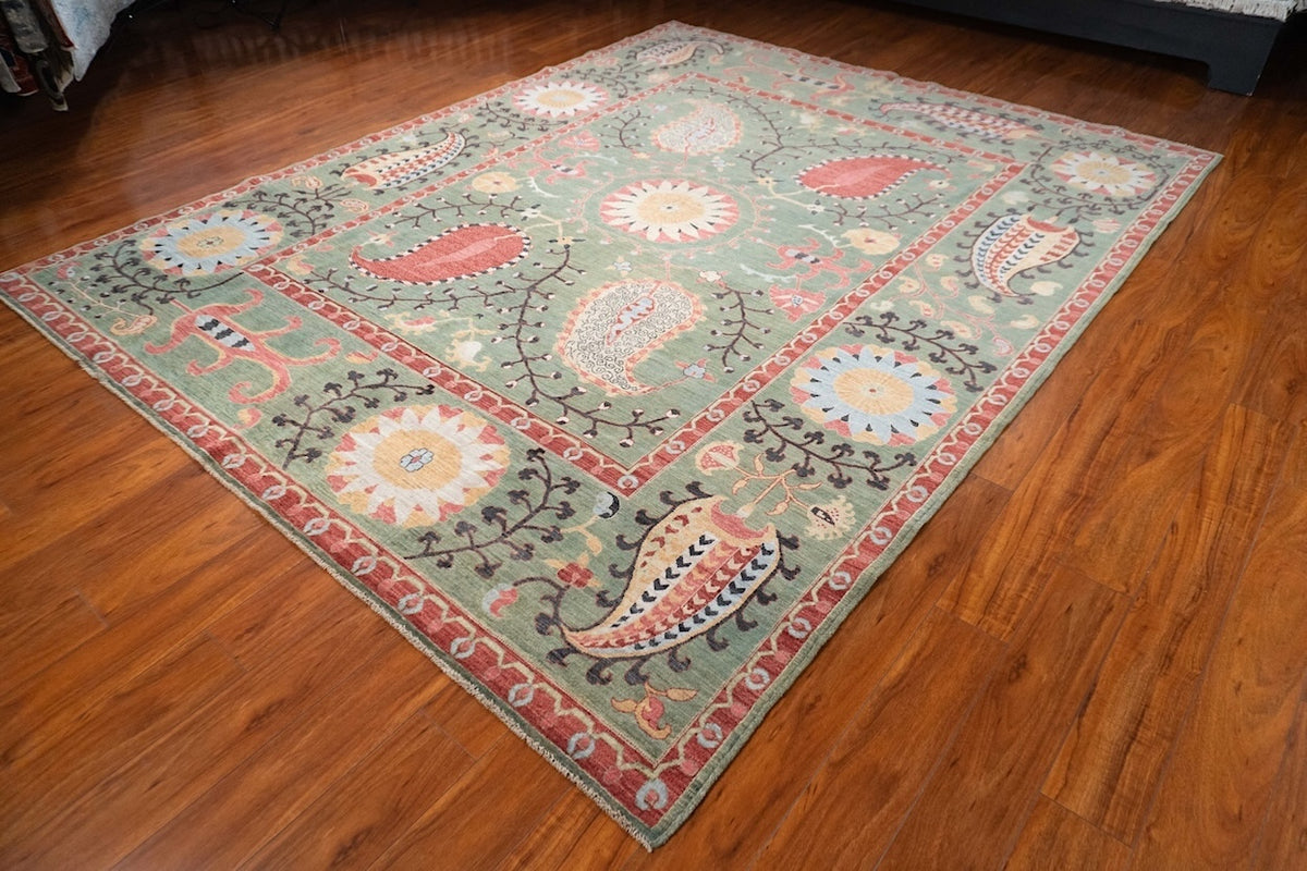 8'2" x 10'2" Suzani, Tribal