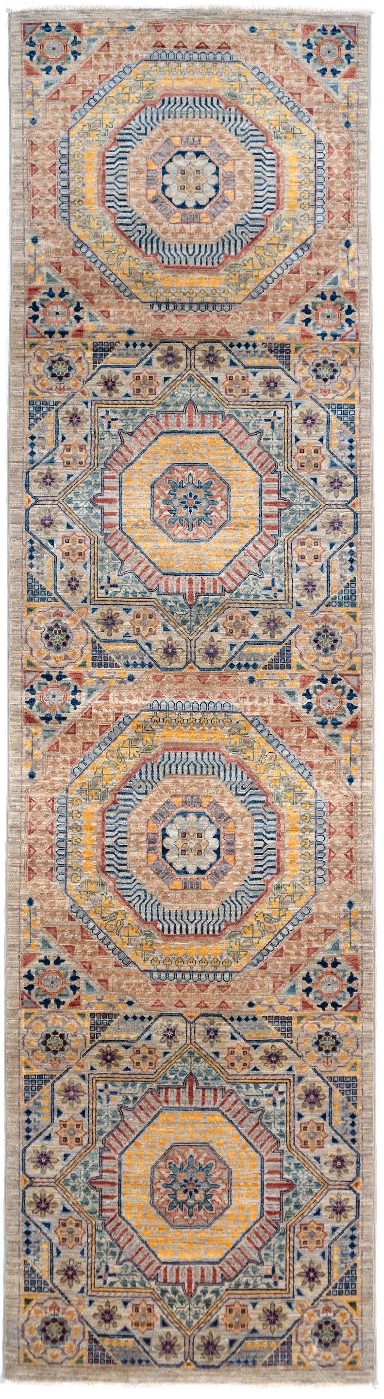 Runner Mamluk Afghan Traditional Rug