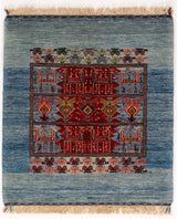3'8"x4' Qashqaii, Tribal