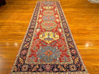 3'2"x9'10" Heriz, Tribal