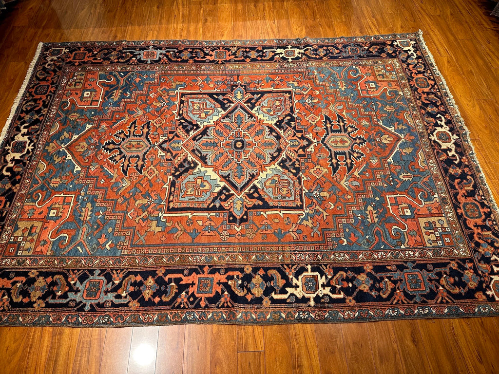 8'5"x11'4" Heriz, Antique