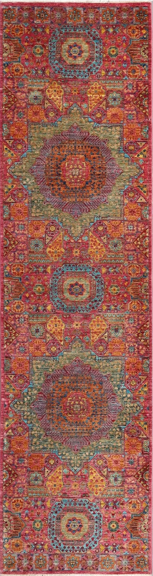 Runner Mamluk Afghan Traditional Rug