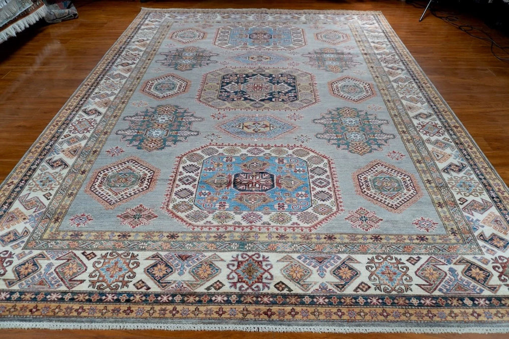 9'2"x11'11" Kazak, Tribal
