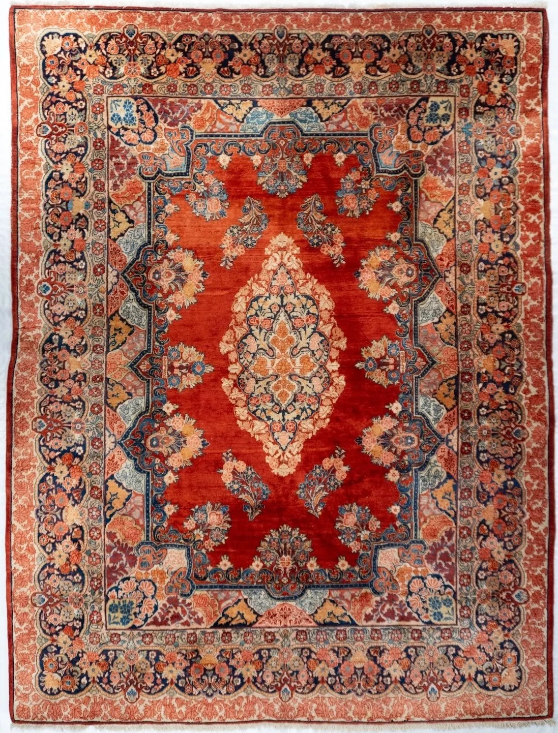 9x12 Sarouk Persian Antique Rug