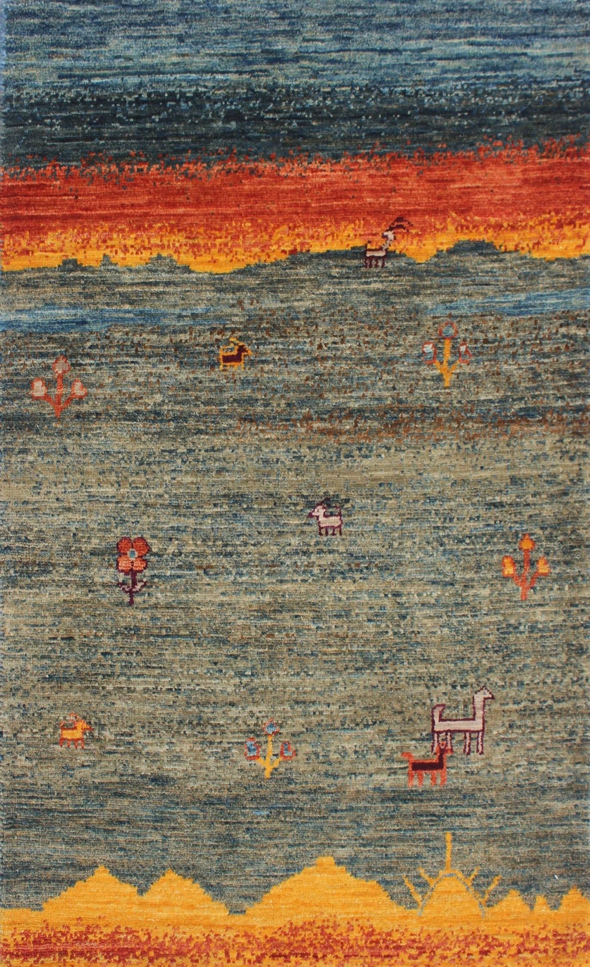 2x3 Luri Afghan Tribal Rug
