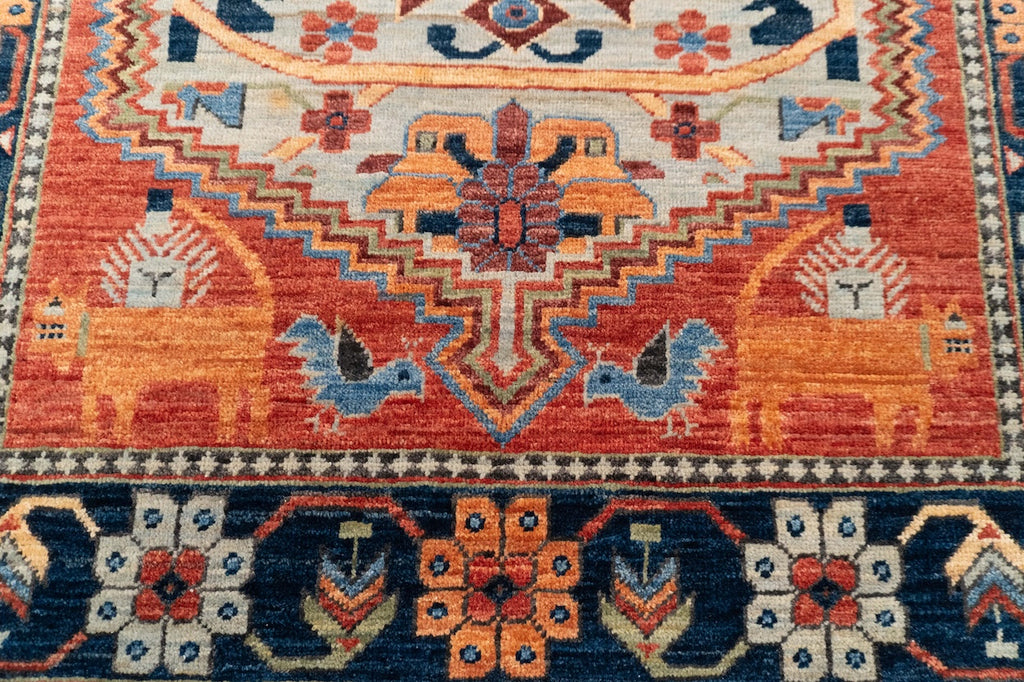3'1"x 4'11" Qashqaii, Tribal