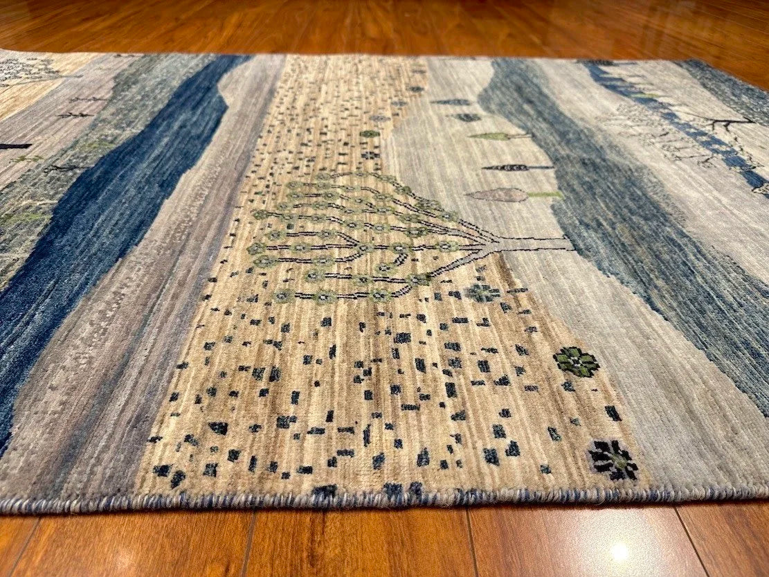 4'3"x5'11" Luri Gabbeh, Tribal