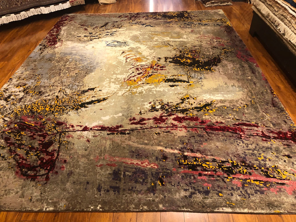 9'x12' Fleurs Ceil, Modern