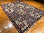 6'7"x9' Dragon Verneh Sileh, Antique