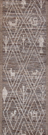 3'8"x9'11" Moroccan, Tribal