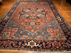 8'5"x11'4" Heriz, Antique
