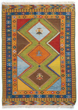 4'10"x6'8" Qashqaii, Tribal