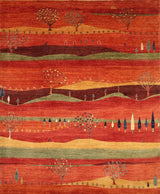 7'11"x9'9" Luri Gabbeh, Tribal