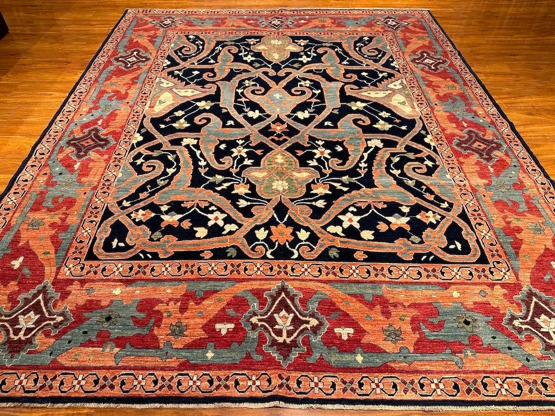 8'x9'10" Bijar, Tribal