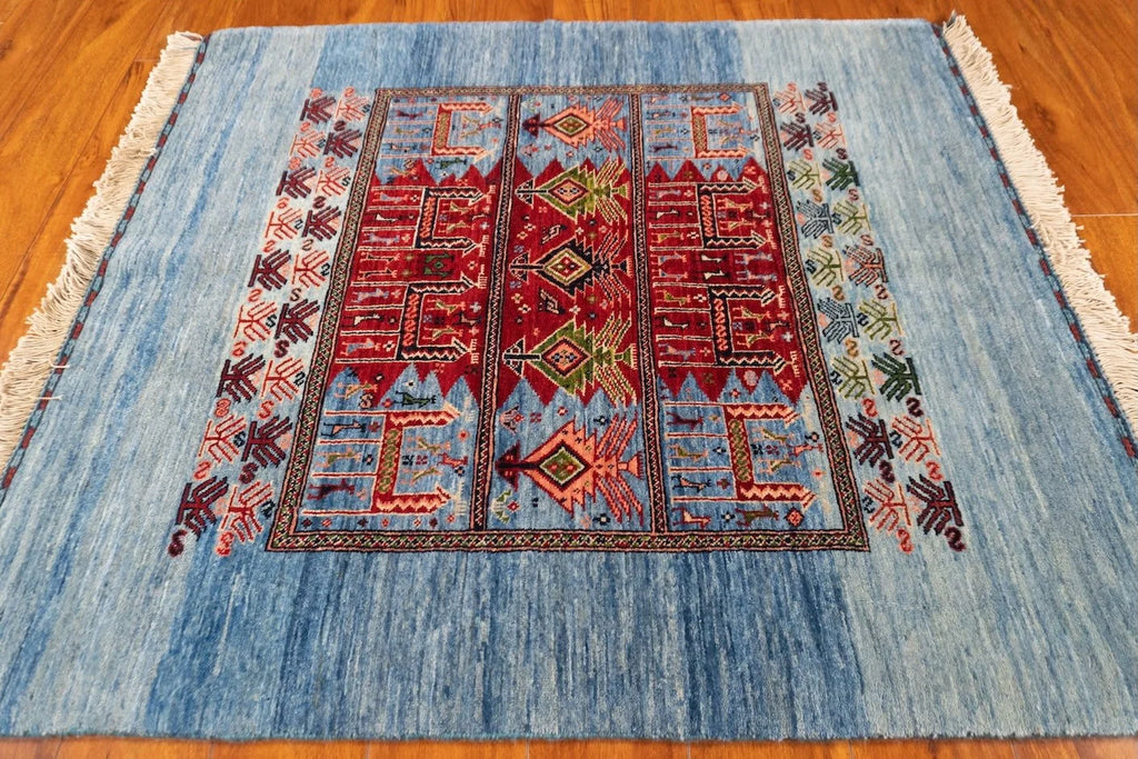 3'8"x4' Qashqaii, Tribal