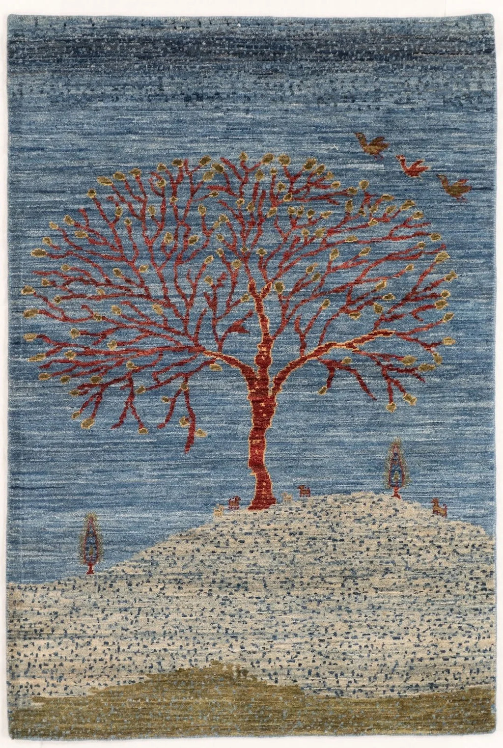 3x5 Gabbeh Afghan Tribal Rug