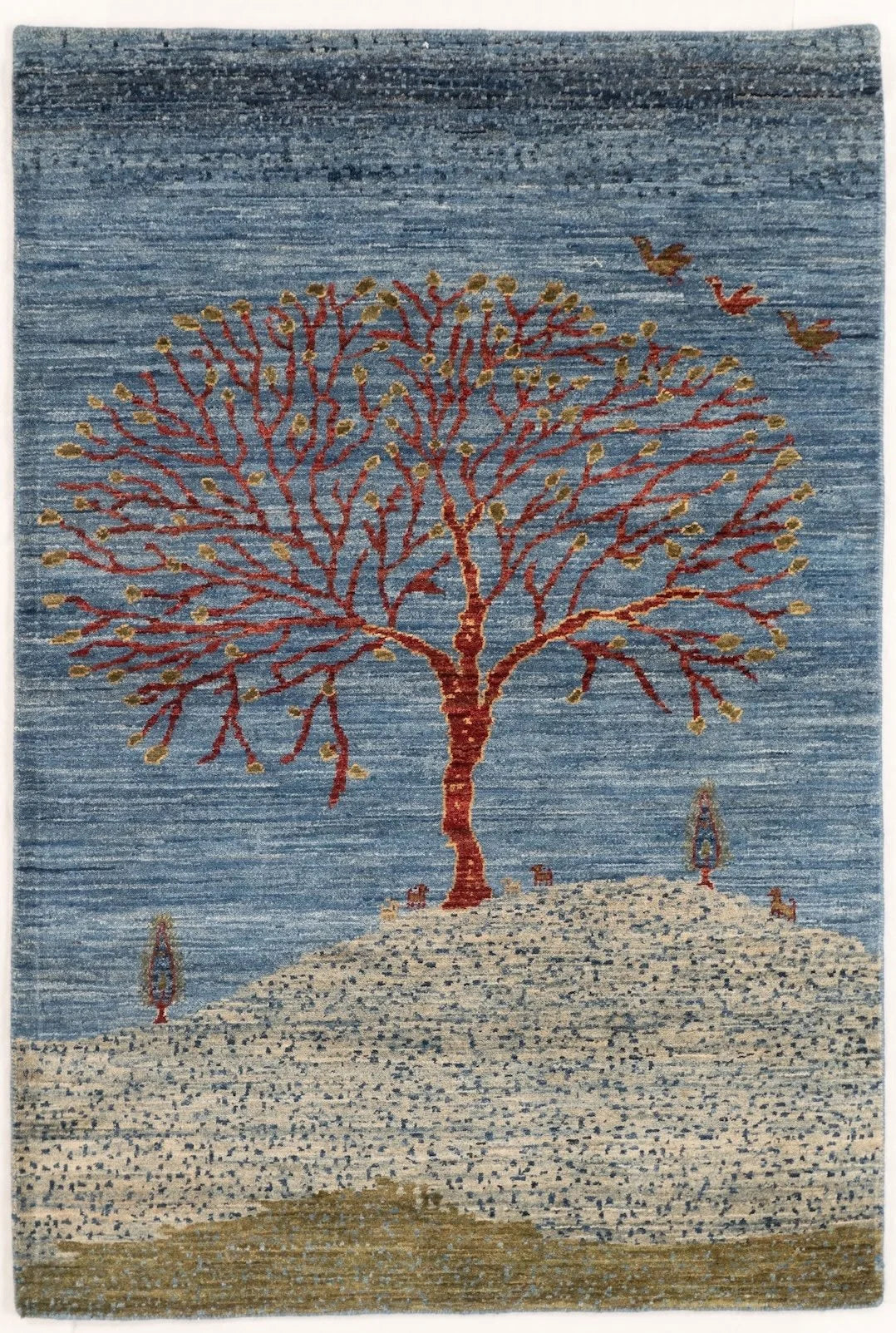 3x5 Gabbeh Afghan Tribal Rug