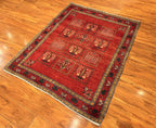3'5"x4'7" Gabbeh, Tribal