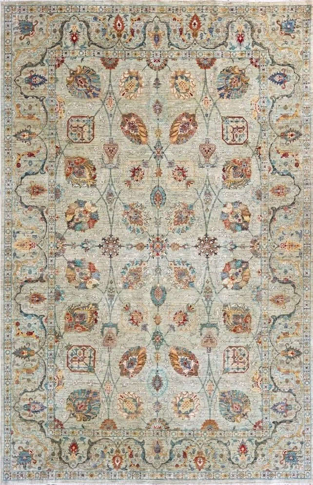 8x10 Tabriz Afghan Traditional Rug