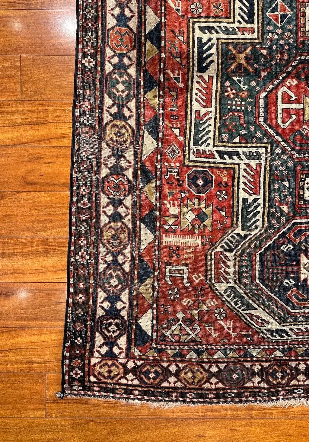 5'2"x8'2" Sewan Kazak, Antique