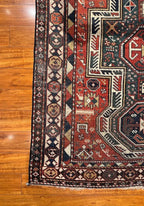 5'2"x8'2" Sewan Kazak, Antique