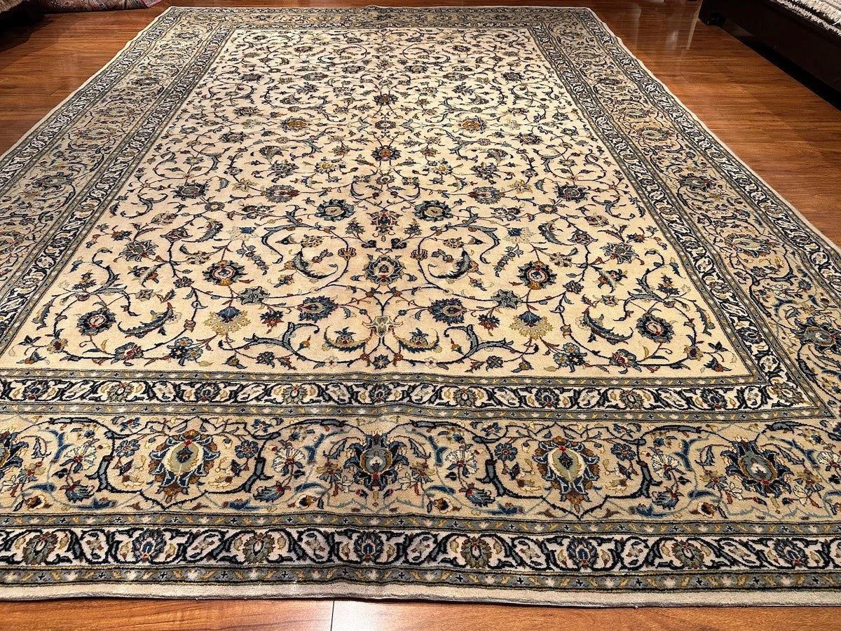 9'4"x13' Kashan, Vintage