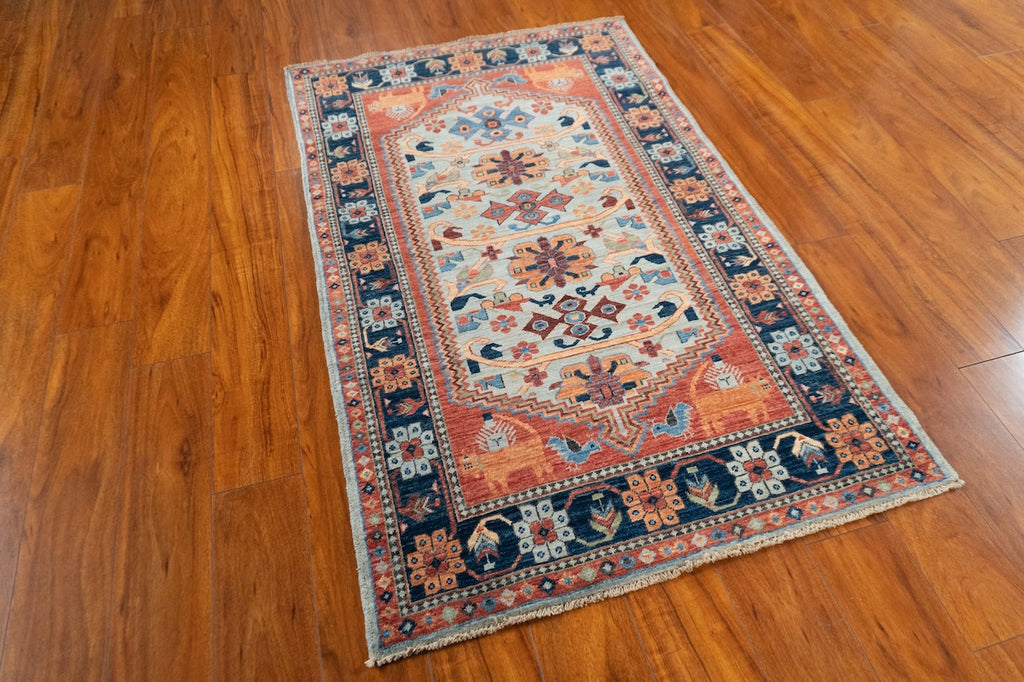 3'1"x 4'11" Qashqaii, Tribal