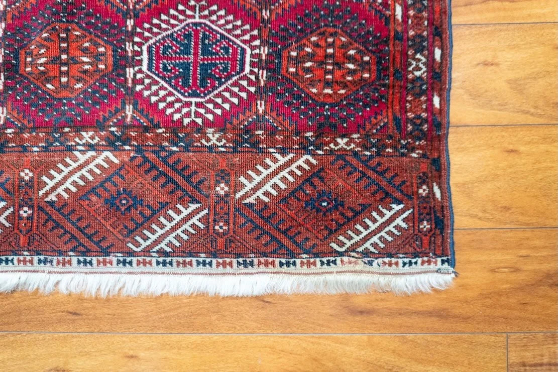 6'4"x10'4" Turkmen, Antique