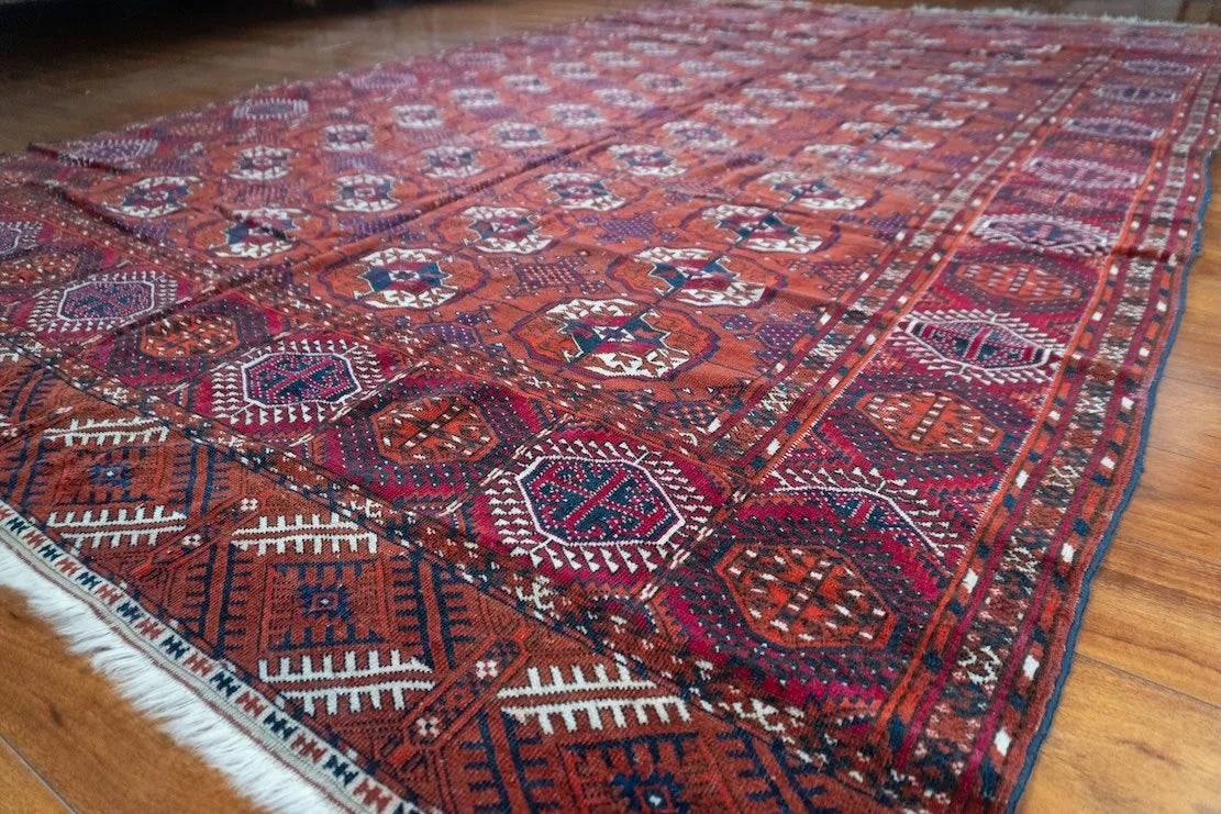 6'4"x10'4" Turkmen, Antique