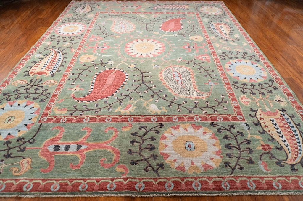 8'2" x 10'2" Suzani, Tribal