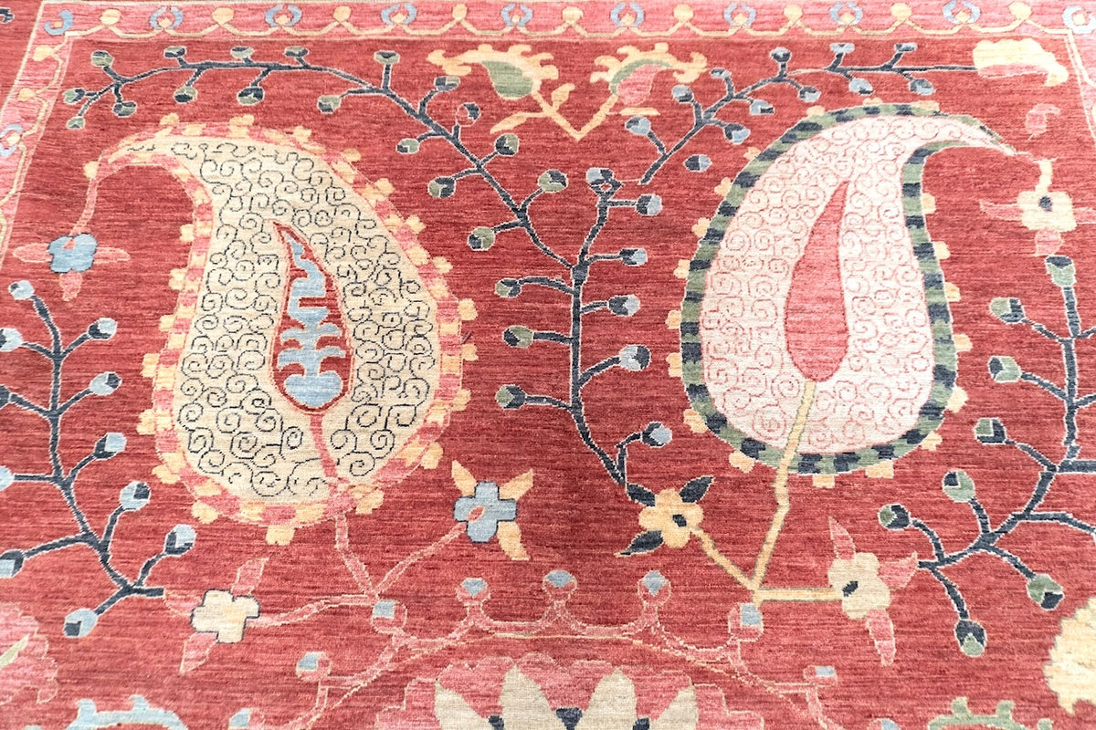 9' x 12' Suzani, Tribal