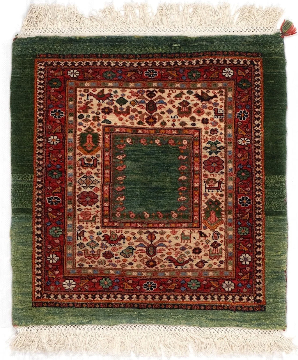 2x3 Qashqaii Persian Tribal Rug