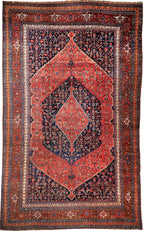 12x18 Bijar Persian Antique Rug