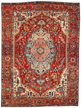 9'10"x13'4" Serapi, Antique
