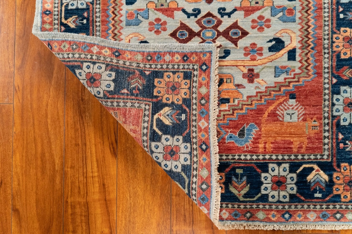 3'1"x 4'11" Qashqaii, Tribal
