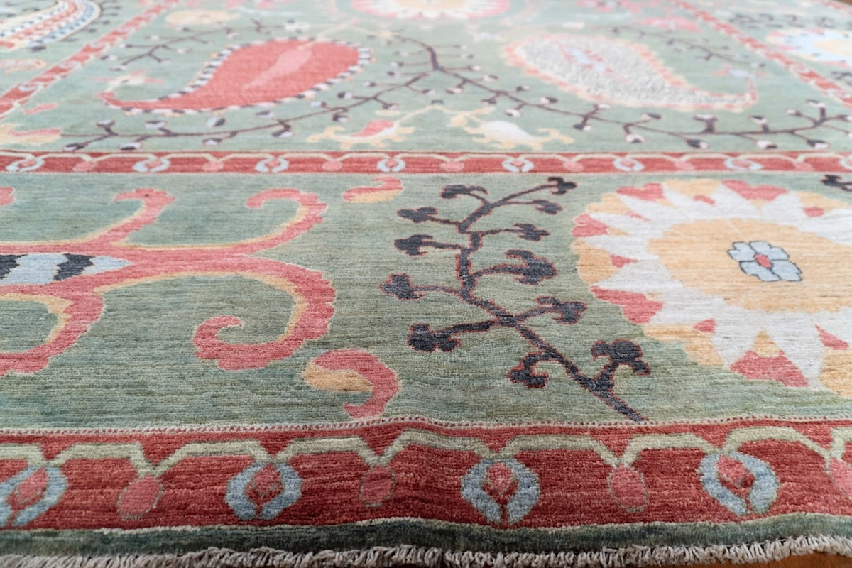 8'2" x 10'2" Suzani, Tribal